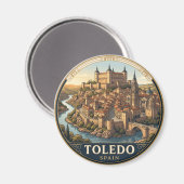 Toledo Spanien Magnet (Vorderseite/Rückseite)
