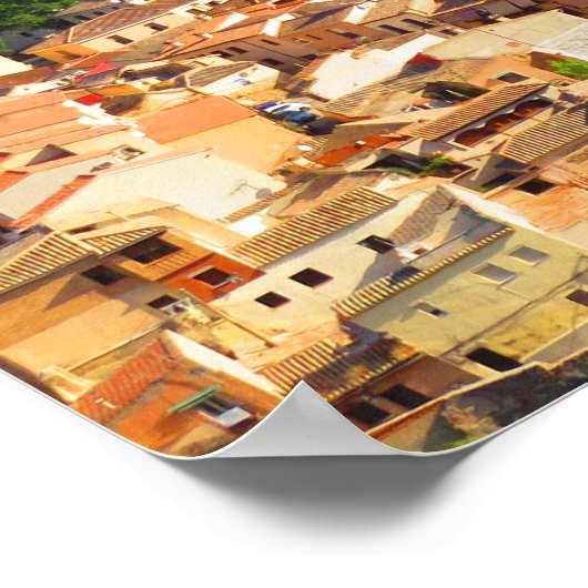 Toledo, Spanien - Poster (Ecke)