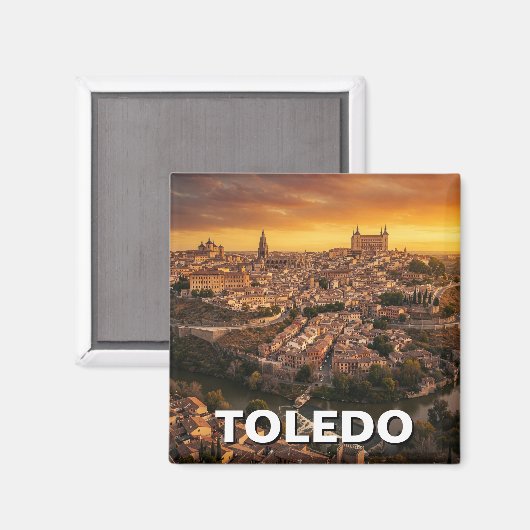 Toledo Spanien Reisen Magnet (Vorderseite/Rückseite)