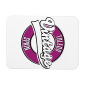 Toledo Spanien Retro-Stil-Logo Magnet (Horizontal)