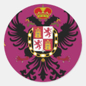 Toledo (Spanien) Runder Aufkleber (Vorderseite)