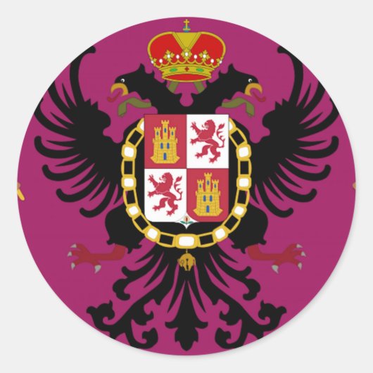 Toledo (Spanien) Runder Aufkleber (Vorderseite)