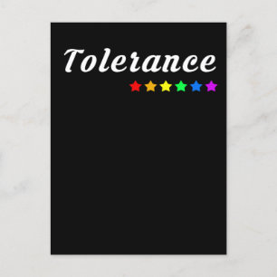 Tolerance    LGBTQ+ Pride Postkarte