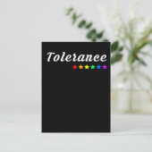 Tolerance  | LGBTQ+ Pride Postkarte (Stehend Vorderseite)