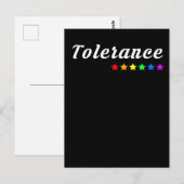 Tolerance  | LGBTQ+ Pride Postkarte (Vorne/Hinten)