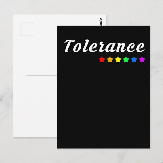 Tolerance  | LGBTQ+ Pride Postkarte (Vorne/Hinten)