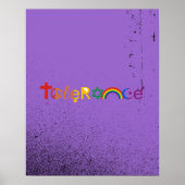 TOLERANCE PRIDE -.png Poster (Vorne)