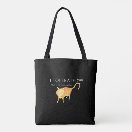 Tolerant Apathetic Orange Cat Tasche (Rückseite)