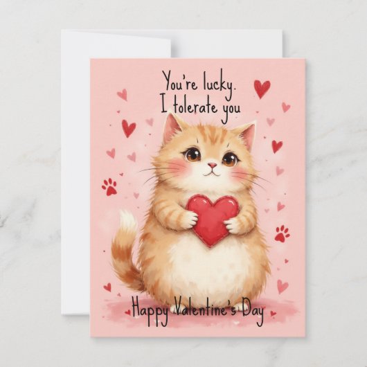 💘🐈Tolerant Ihre Feiertagskarte (Vorderseite)
