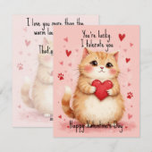 💘🐈Tolerant Ihre Feiertagskarte (Vorne/Hinten)