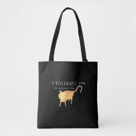 Tolerante apathische orange Katze Tasche
