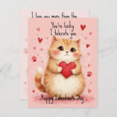 💘🐈Tolerantly Yours Feiertagskarte (Vorne/Hinten)
