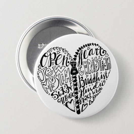 Toleranz aller Leute Button (Vorne & Hinten)