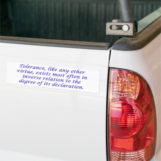 Toleranz Autoaufkleber (Auf Lkw)