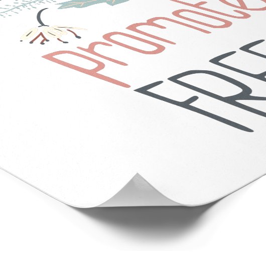 Toleranz fördert Niedliche Creme Poster (Ecke)