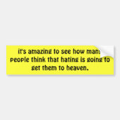 Toleranz gegen Hass Autoaufkleber (Vorne)