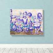 Toleranz Leinwanddruck (Insitu (Holzboden))