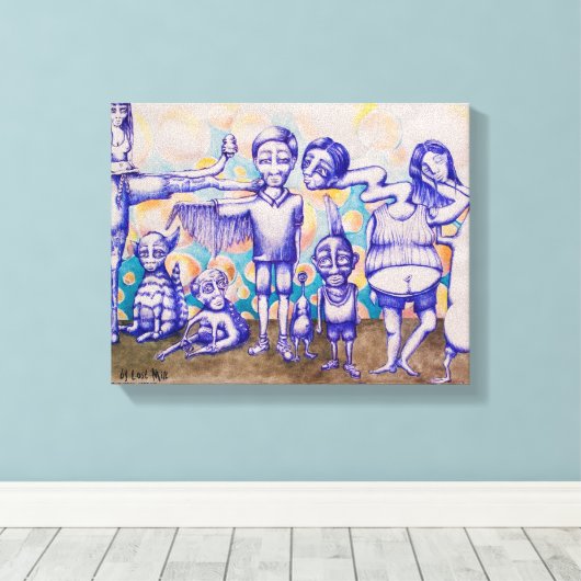 Toleranz Leinwanddruck (Insitu (Holzboden))