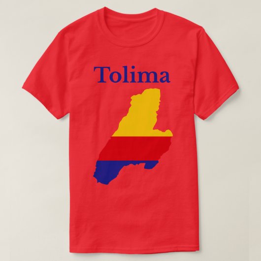 Tolima Department Map Kolumbien T-Shirt (Design vorne)