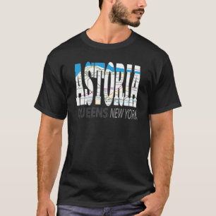 Toll Cool Astoria Queens New York mit U-Bahn-Plan T-Shirt
