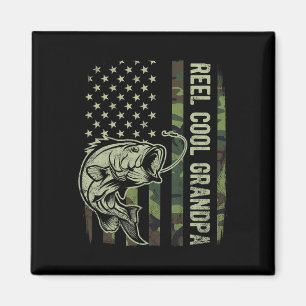 Toll cooler Opa-Tarnung Amerikanische Flagge Vater Magnet