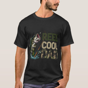 Toll cooler Papa Angel-Fischer-Vater-Tarnung-Fisch T-Shirt