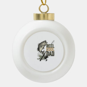 Toll cooler Papa Bassangeln Vintage Gravur Design Keramik Kugel-Ornament