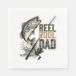 Toll cooler Papa Bassangeln Vintage Gravur Design Serviette