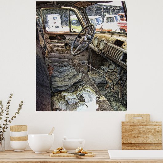 TOLL DER ZEIT auf CHEVY TRUCK c. 1946 Poster (Küche)