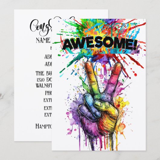 TOLL EINLADUNG (Vorne/Hinten)