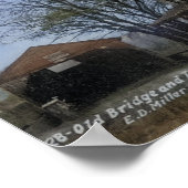 Toll House Covered Bridge Linfield PA Poster (Ecke)