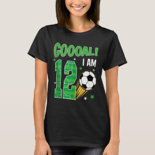 Toll I Am 12 Jahre Alter Geburtstagsjunge Fußball T-Shirt