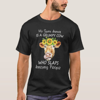 Toll Mein Seelentier Ist Eine Grummelige Kuh Sonne T-Shirt