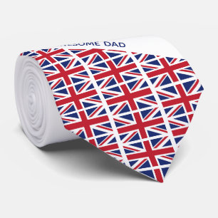Toll Papa UNION JACK UK-Flagge Monogramm Krawatte