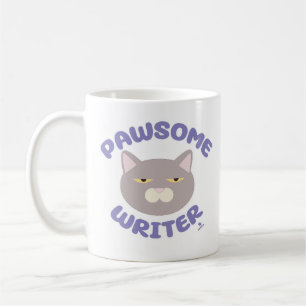 Toll schreibender lustiger Katzencharakter Spaß Kaffeetasse