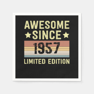 Toll seit 1957 Retro 65 Jahre alt Geburtstag Serviette