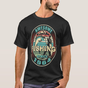 Toll seit 1964 Engel Angel-Fischerei Geburtstag T-Shirt