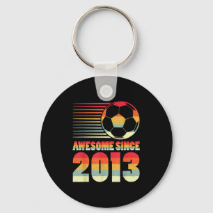 Toll seit 2013 Fußball Vintage-Geschenke für Junge Schlüsselanhänger