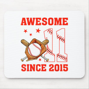 Toll seit 2015 11-jähriger Jungen Geburtstag Baseb Mousepad