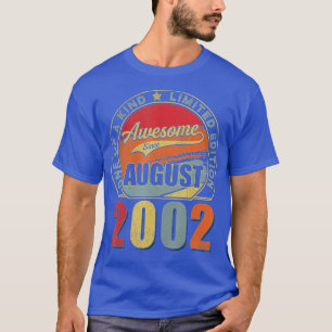 Toll seit August 2002 20 Jahre alt 20. Geburtst T-Shirt