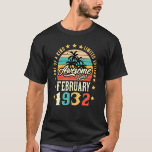 Toll seit Februar 1932 Vintage 90. Geburtstag T-Shirt