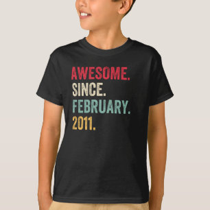 Toll seit Februar 2011 Geburtstag T-Shirt