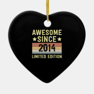 Toll seit Geburtstag 2014 Keramik Ornament