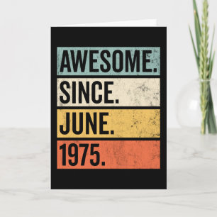 Toll seit Juni 1975 Geburtstag Retro Karte