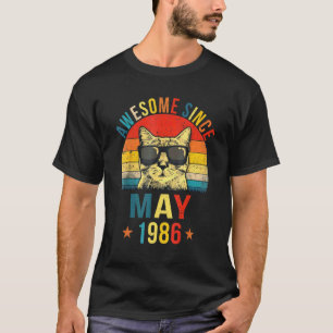 Toll seit Mai 1986 36. Geburtstag Katze T-Shirt