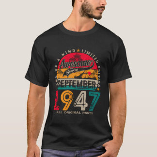 Toll seit September 1947 76. Geburtstagsgeschenke T-Shirt
