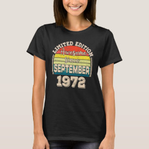 Toll Seit September 1972 Geboren im September Papa T-Shirt