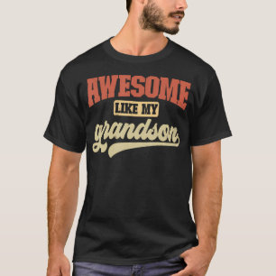 Toll wie mein Enkel Lustiger Retro-Opa Vater T-Shirt