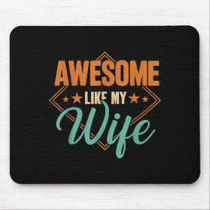 Toll wie meine Frau lustig vintage Vatertag Mousepad