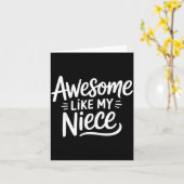 Toll wie meine Nichte  Karte (Gelbe Blume)